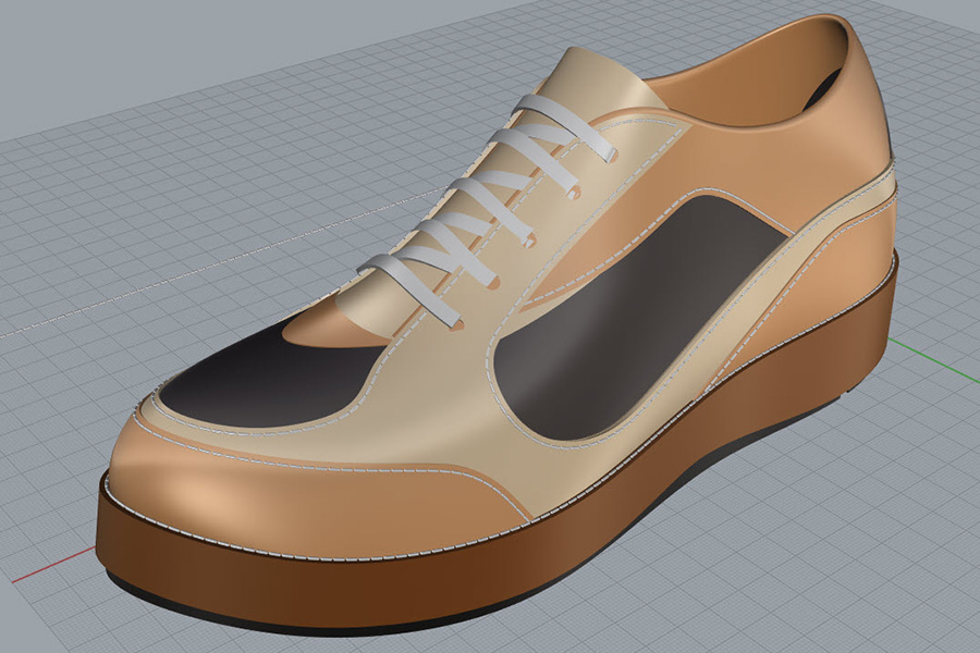 آموزش طراحی و مدلسازی کفش با راینو